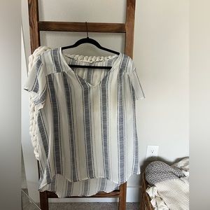 Blue/White striped blouse